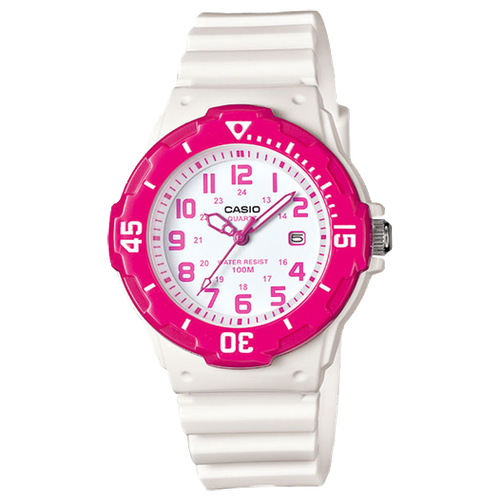 Наручные часы CASIO, белый, розовый