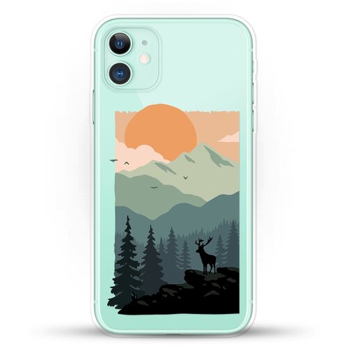 фото Силиконовый чехол горы и лес на apple iphone 11 andy & paul