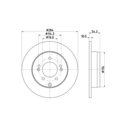 фото Диск тормозной | зад | nd6003k nisshinbo