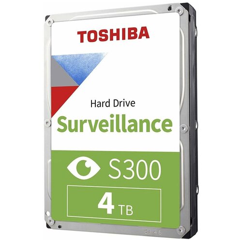 Жесткий диск Toshiba SATA-III 4Tb HDWT840UZSVA Surveillance S300 (5400rpm) 256Mb 3.5 жесткий диск toshiba l200 slim hdwl110uzsva 1тб hdd sata iii 2 5