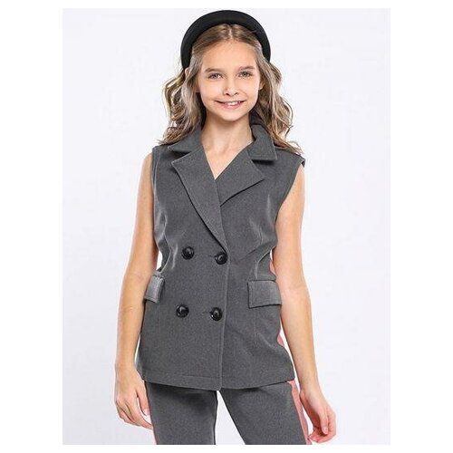 фото Жилет y-clu', серый, 140