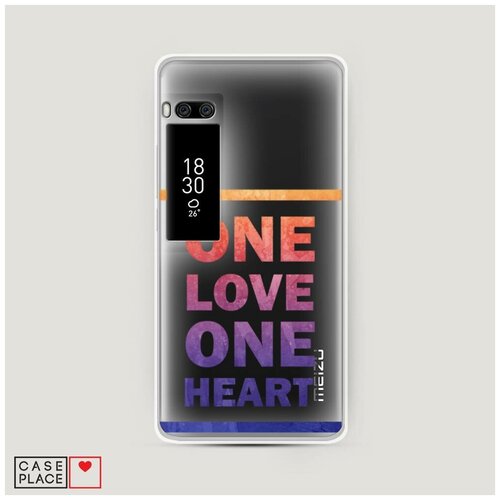 фото Силиконовый чехол "one love one heart" на meizu pro 7 / мейзу про 7 case place