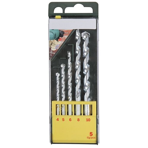 фото Набор сверл bosch 4/5/6/8/10 мм promoline по камню 5шт 2607019438