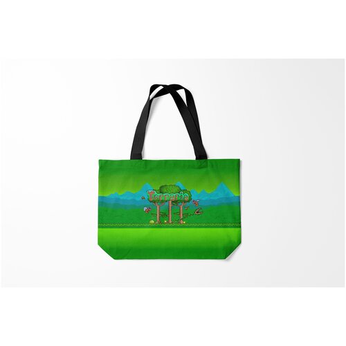 фото Сумка-шоппер / 46х35 см / геймерам / разные игры terraria burnettie