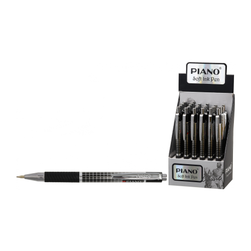 Набор Автоматических шариковых ручек Piano, 0,5 mm, цвет чернил - синий, 24 шт.