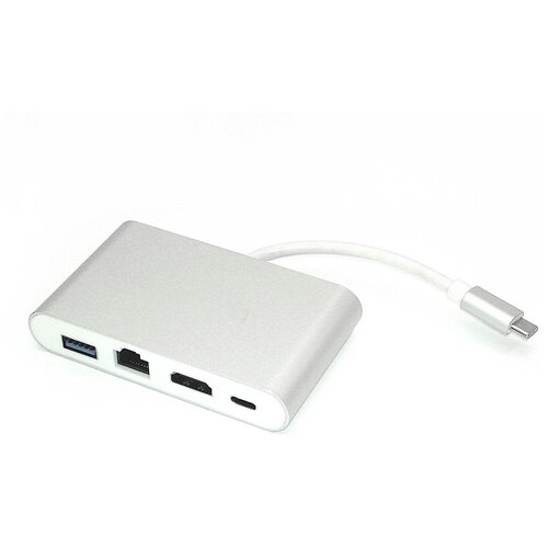 Адаптер Type-C на HDMI USB 30 RJ45 серебро 461800₽
