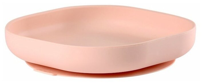 Beaba Тарелка из силикона Silicone Suction Plate, Pink