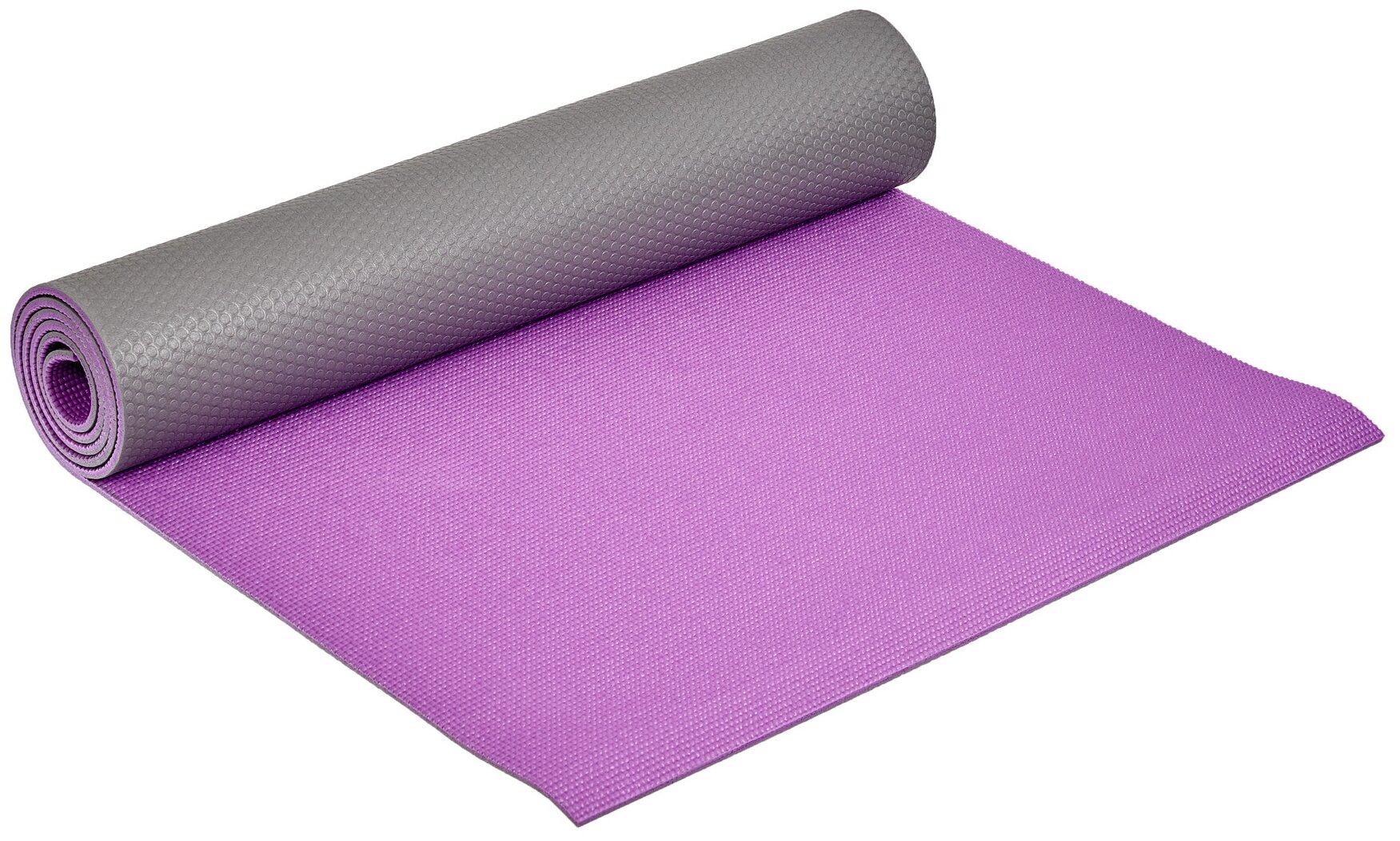 Коврик для йоги и фитнеса Bradex SF 0690 для йоги и фитнеса, 173*61*0,6 см, двухслойный фиолетовый