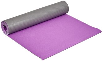 Коврик для йоги BRADEX SF 0690, 173х61х0.6 см фиолетовый/серый однотонный