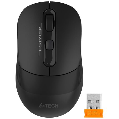 Мышь беспроводная A4TECH Fstyler FB10C STONE BLACK (USB + радиоканал) мышь беспроводная a4tech fstyler fb10c зелёный usb радиоканал