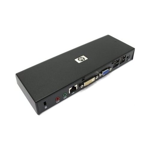 фото Док- станция hp fq834aa usb 2.0 (d- sub, dvi, rj45, 4xusb2.0, audio in/out)