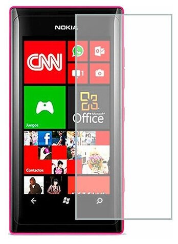 Nokia Lumia 505 защитный экран Гидрогель Прозрачный (Силикон) 1 штука