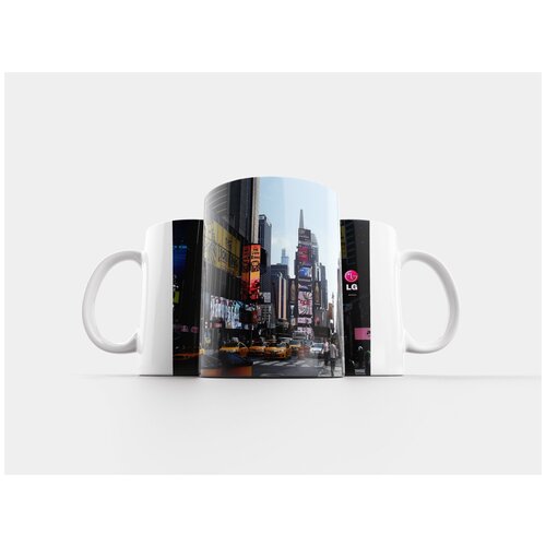 фото Кружка "нью-йорк, таймс сквер, путешествовать" 320 мл lotsprints