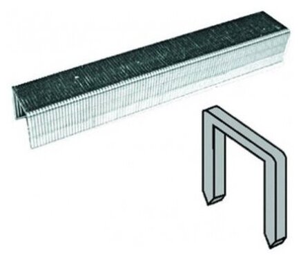 Скобы для степлера закалённые прямоугольные 11,3 мм х 0,7 мм (узкие тип 53) 10 мм, 1000 шт. 31410 - фотография № 4