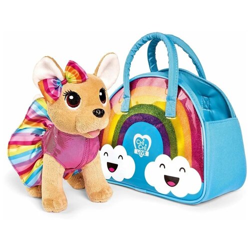 Мягкая игрушка Simba Chi-chi love Собачка Rainbow, 20 см мягкая игрушка simba chi chi love с бантиком 20 см разноцветный