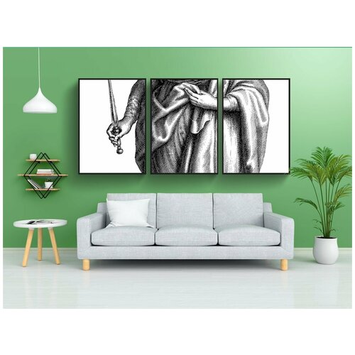 фото Набор модулных постеров для интерьера "дева мария, мадонна, мария" 60x90 см. в тубусе, без рамки lotsprints