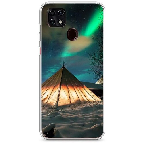 фото Силиконовый чехол "северное сияние" на zte zte blade 20 smart / зте блейд 20 смарт case place