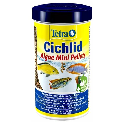 Сухой корм для рыб Tetra Cichlid Algae Mini Pellets (мини мульти шарики), 500 мл