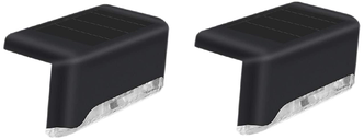 Подсветка для ступеней светодиодная уличная Старт Сад 1LED IP65 цвет черный 2 шт.