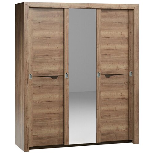 Шкаф-купе 3-х дверный 2300, Гарда (1940*620*2300) Дуб галифакс Табак, 10214