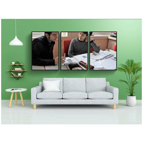 фото Набор модулных постеров для интерьера "английский, язык, школа" 60x90 см. в тубусе, без рамки lotsprints