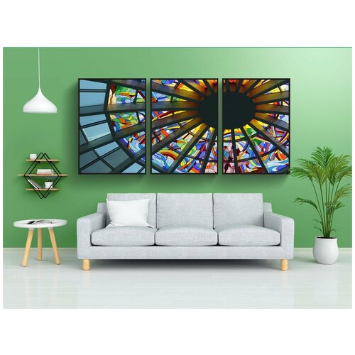 фото Набор модулных постеров для интерьера "roof top, дизайн, из" 60x90 см. в тубусе, без рамки lotsprints