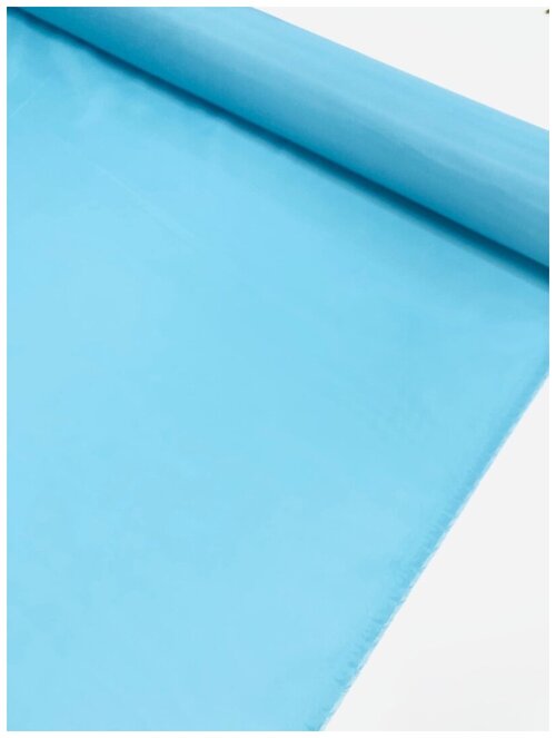 Ткань подкладочная цвет бирюзово-голубой, вискоза/ацетат, цена за 3 метра погонных.
