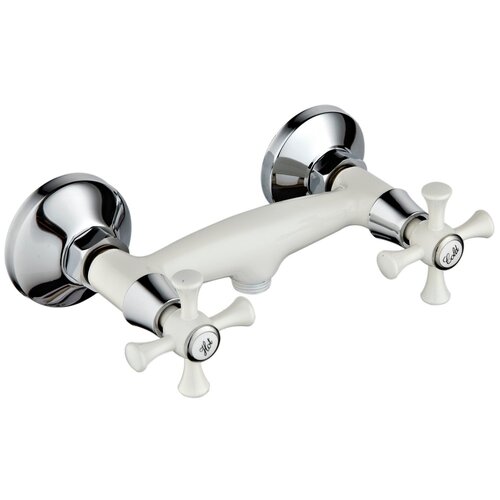 Смеситель на душ Эверест B20-0647 с лейкой и шлангом, кран-буксы 1/2