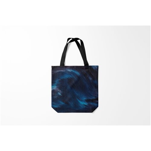 фото Сумка-шоппер / 40х40 см / тренды / абстракция волны burnettie