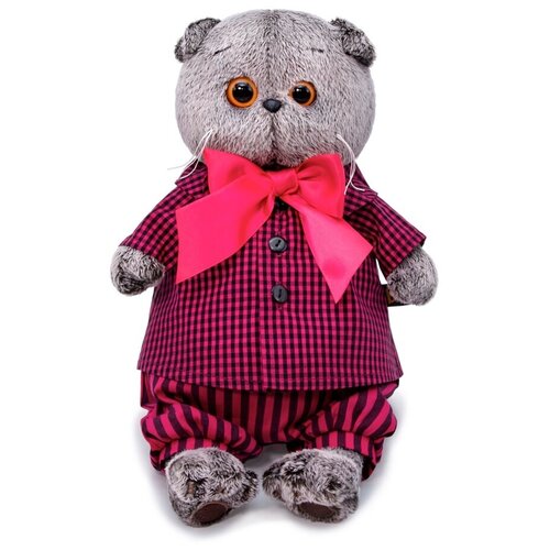 фото Мягкая игрушка basik&ko басик в рубашке и штанах, 25 см (ks25-152) basik&co