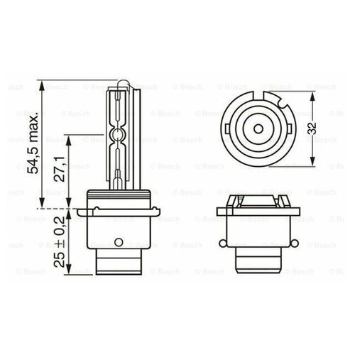 Лампа Xenon White Hid D2s Bosch арт. 1 987 302 910