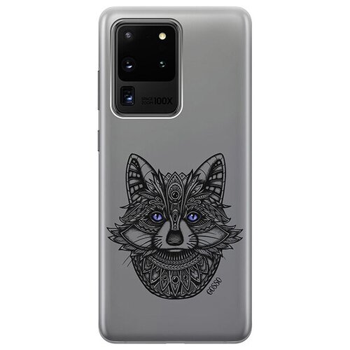 Ультратонкий силиконовый чехол-накладка для Samsung Galaxy S20 Ultra с 3D принтом Grand Raccoon ультратонкий силиконовый чехол накладка для samsung galaxy s20 с 3d принтом grand raccoon