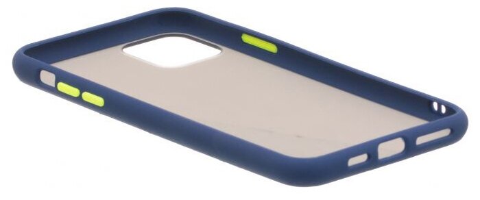 Чехол силиконовый для iPhone 11 Pro противоударный Gingle series темно-синий