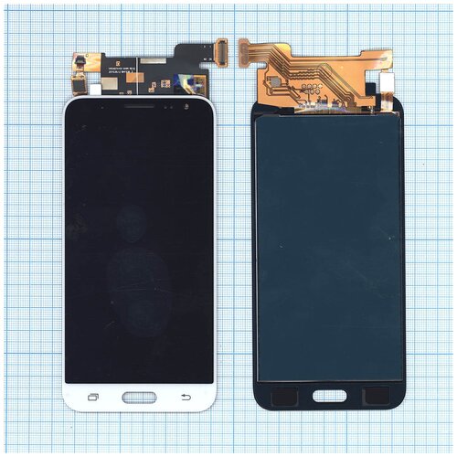 чехол задняя панель накладка бампер mypads парень черно белый абстракция для samsung galaxy j3 2016 sm j320f ds j320h ds 5 0 противоударный Дисплей для Samsung Galaxy J3 (2016) SM-J320 TFT белый