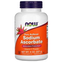 Порошок NOW Sodium Ascorbate, 227 г