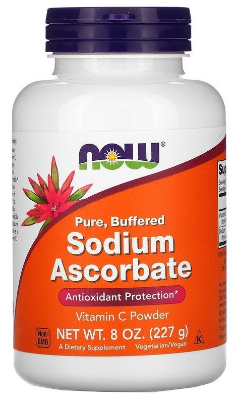 Порошок NOW Sodium Ascorbate