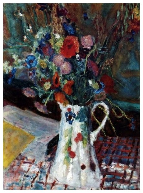 Репродукция на холсте Букет полевых цветов (Bouquet de Fleurs des Champs) Боннар Пьер 50см. x 68см.