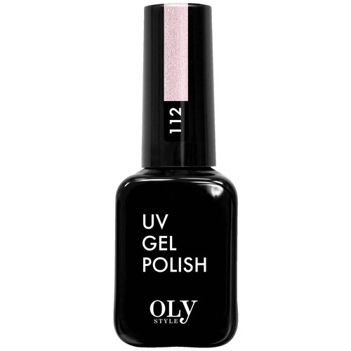 Olystyle гель-лак для ногтей UV Gel Polish, 10 мл, 112 розовый мерцающий шиммер