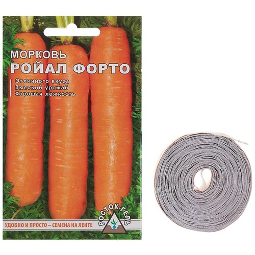 Семена Морковь Ройал форто семена на ленте, 6 м семена морковь ройал форто семена на ленте 6 м 4 упак