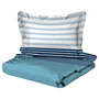 Комплект постельного белья ARUA Satin Pacific, сатин, голубые полосы