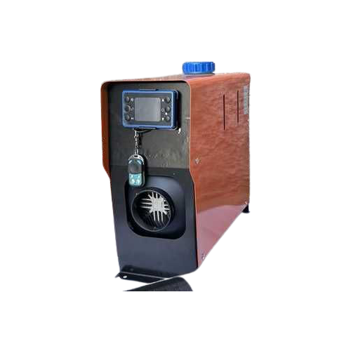 Автономный переносной воздушный отопитель. Печка для дома (сухой фен) в защитном коробе с дисплеем 5 кВт 12v