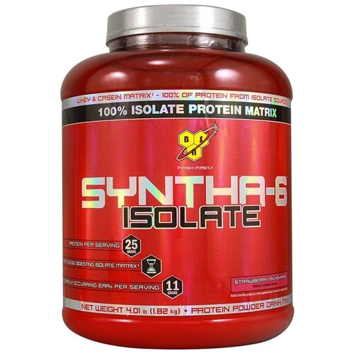 фото Протеин bsn syntha-6 isolate (4 lb), strawberry milkshake