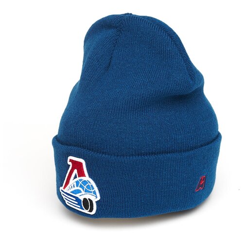 фото Шапка локомотив с вышивкой синяя (180084)