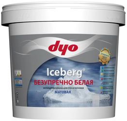 Краска интерьерная матовая для стен и потолков ICEBERG 10кг "Dyo"