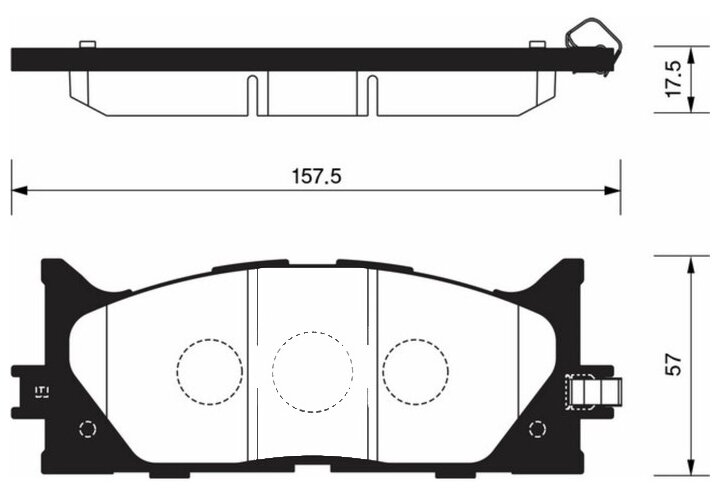 Дисковые тормозные колодки передние SANGSIN BRAKE SP2080 (4 шт.)