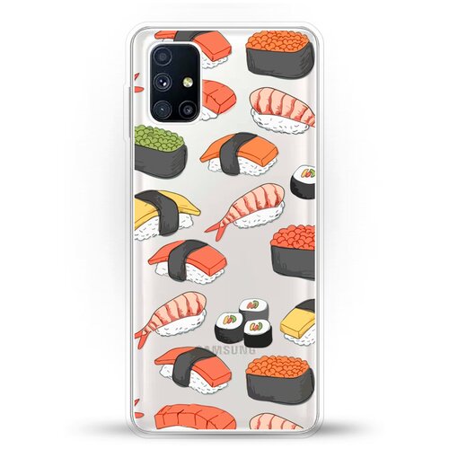фото Силиконовый чехол суши на samsung galaxy m51 andy & paul