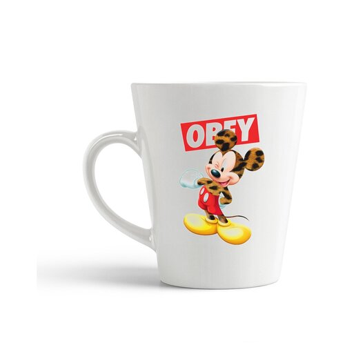 фото Кружка-латте coolpodarok "obey микки маус"