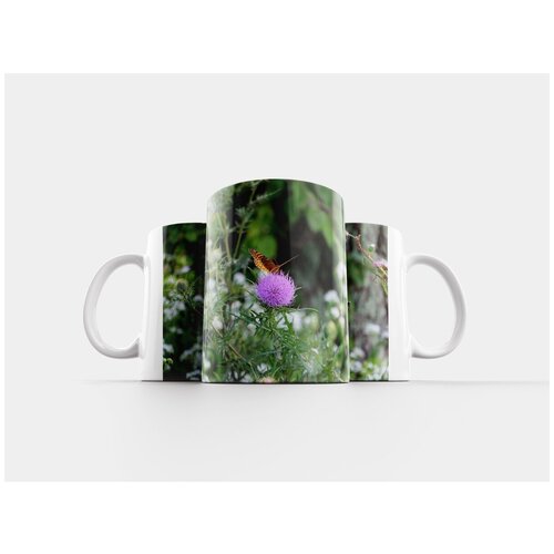 фото Кружка "бабочка, цветок, природа" 320 мл lotsprints