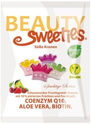 Немецкий жевательный мармелад BeautySweeties "Crowns" ("Сладкие Короны") с коэнзимом Q10 , алое вера и биотином, ассорти из 4 вкусов, 125г