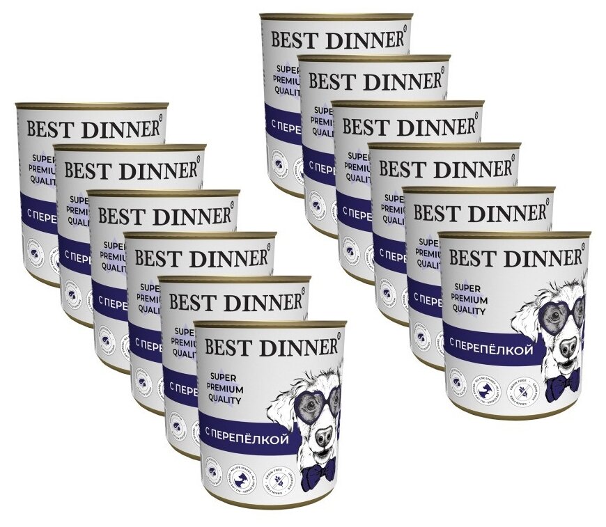 фото корм для собак Best Dinner беззерновой, перепелка